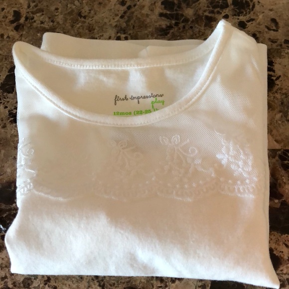 First Impressions White beautiful shirt - Picture 2 of 2